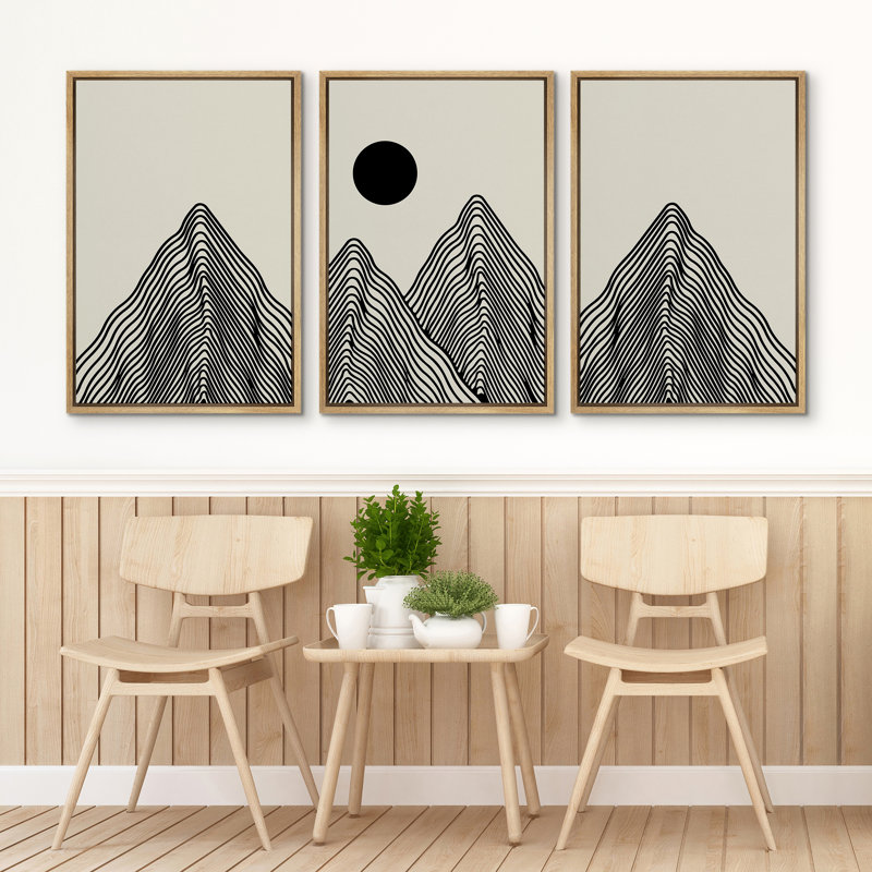 SIGNLEADER Mid-century Modern Boho Minimalistic Abstract Mountain